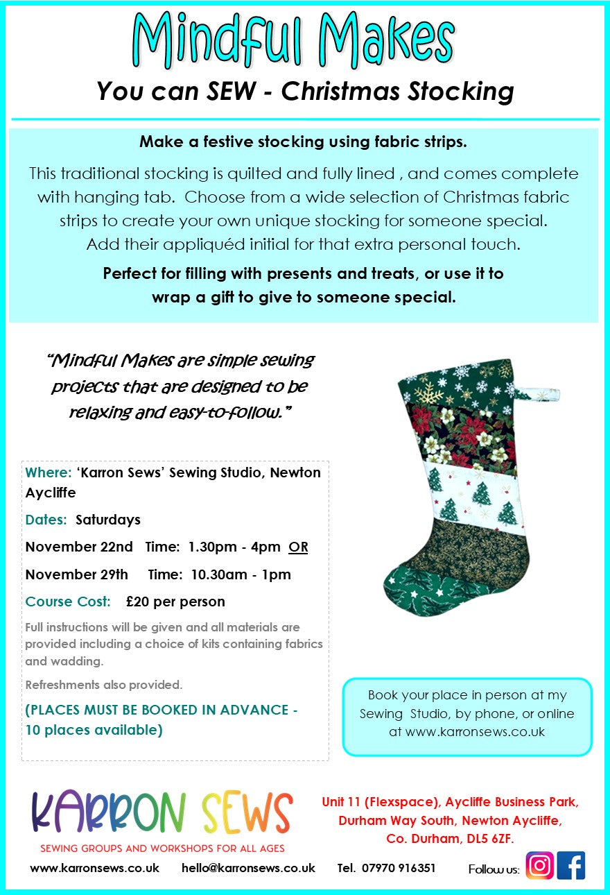 Christmas Stocking - Saturday 22nd November