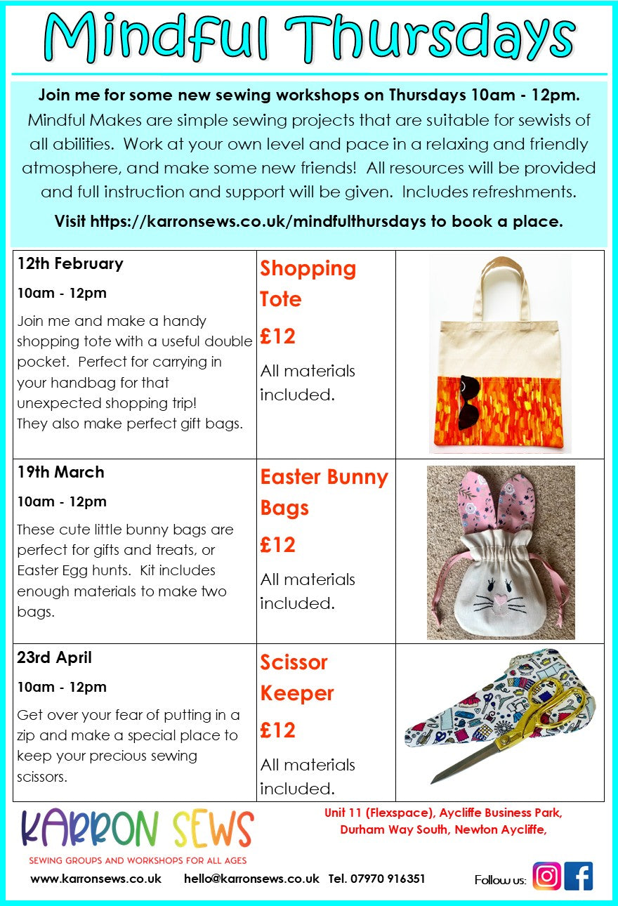 Mindful Thursdays 10am - 12pm