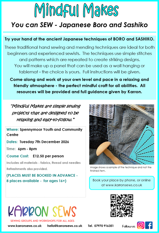 Japanese Boro and Sashiko Workshop - an introduction